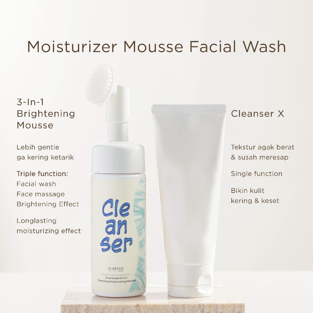 One Swipe 3-in-1 Cleansing Moisturizing Mousse
