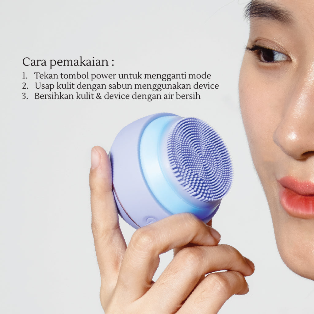 MIRAE Facial Sonic Cleansing Device | Pembersih Wajah | Pembersih Wajah Elektrik | Pijat Wajah | Deep Cleansing | Pembersih Wajah Silikon Tahan Air