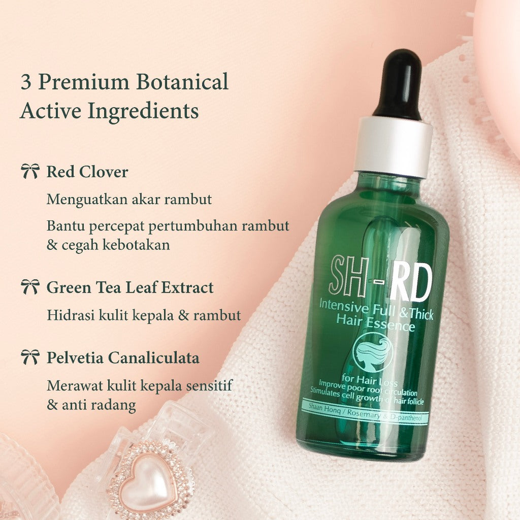 SH-RD Essence Intensif Penumbuh Rambut 50ml | Hair Essence | Penumbuh Rambut | Hair Fall | Rambut rontok | Rambut tipis | Kebotakan | Sensitive Scalp | Volumizing & Anti Lepek | Haircare