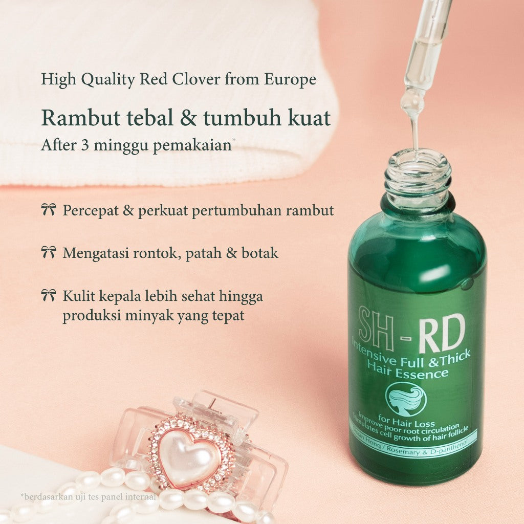 SH-RD Essence Intensif Penumbuh Rambut 50ml | Hair Essence | Penumbuh Rambut | Hair Fall | Rambut rontok | Rambut tipis | Kebotakan | Sensitive Scalp | Volumizing & Anti Lepek | Haircare