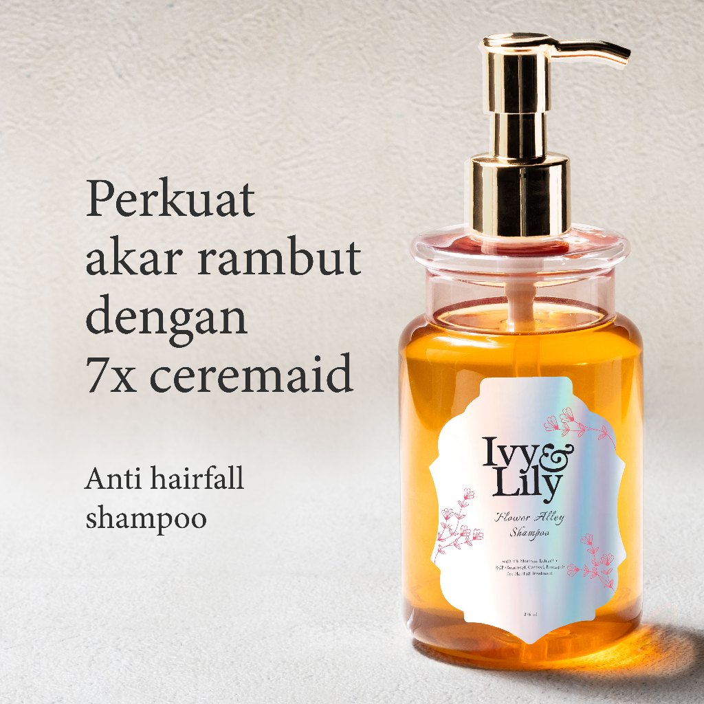 Ivy & Lily Hairfall Shampoo Shampo Rambut Rontok | Penumbuh Rambut | Cegah Rontok