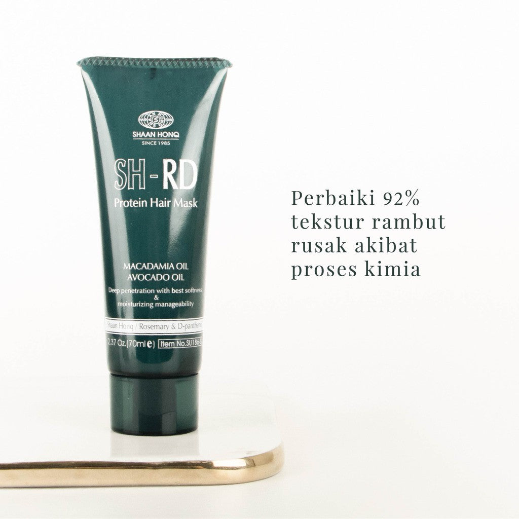 SHRD Protein Hair Mask with Keratin Avocado & Macadamia Oil | Perawatan Rambut Rontok Kering Rusak