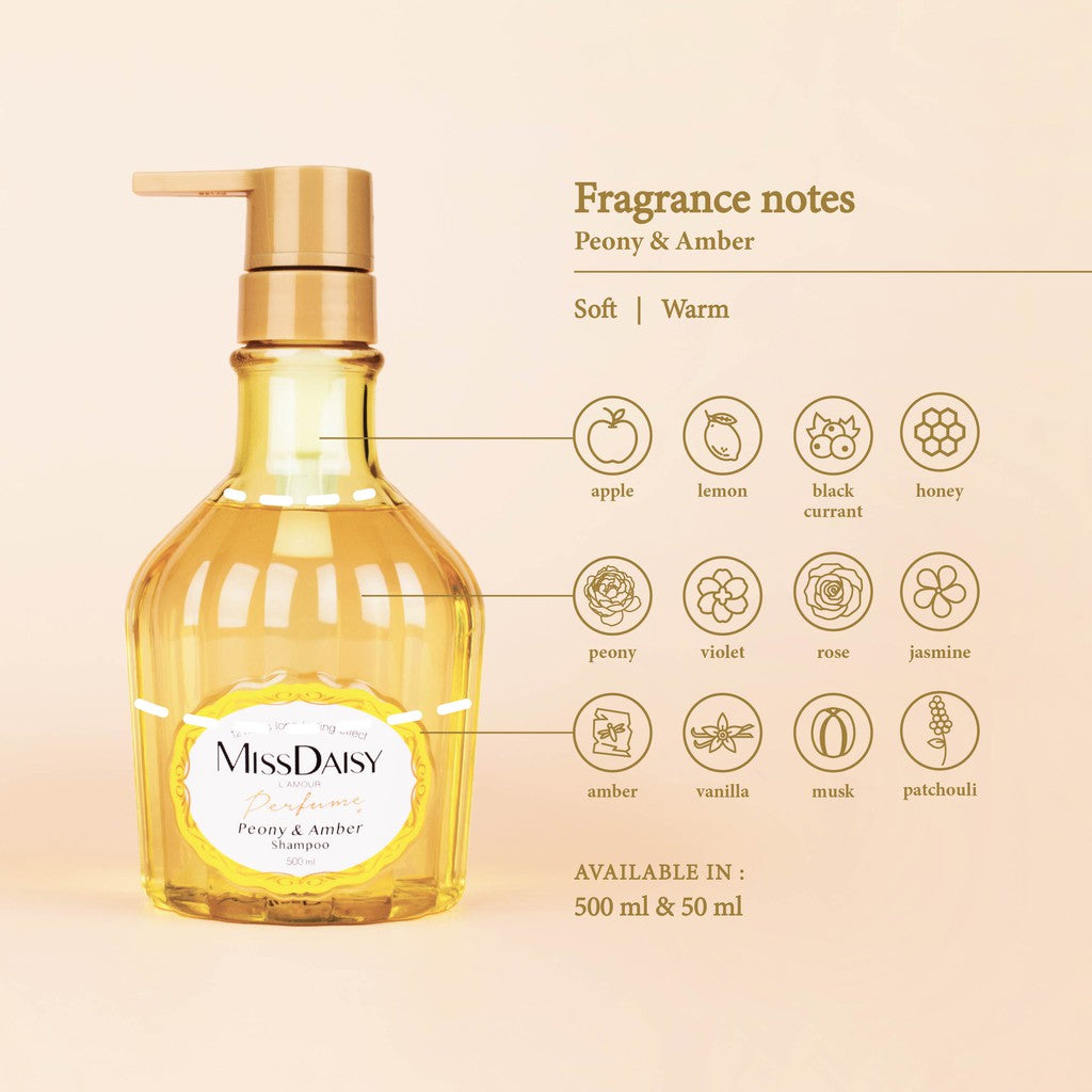 MISS DAISY | Anti Rontok Anti Lepek Wangi Tahan Lama 12 Jam | French Perfume Shampoo