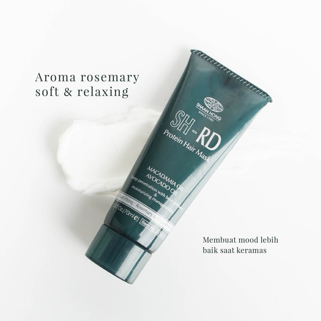 SHRD Protein Hair Mask with Keratin Avocado & Macadamia Oil | Perawatan Rambut Rontok Kering Rusak