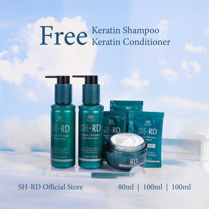 Collagen Shampoo 100ml + Keratin Conditioner 100ml + Protein Cream 10m