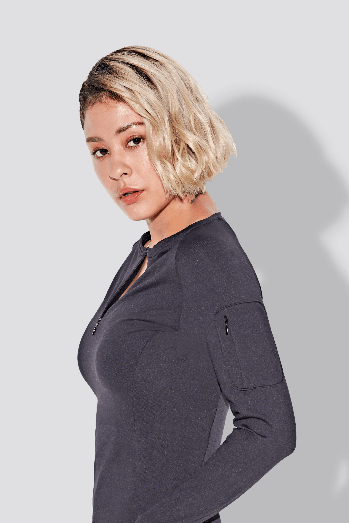 Swiftly Long Sleeve Tee - Black