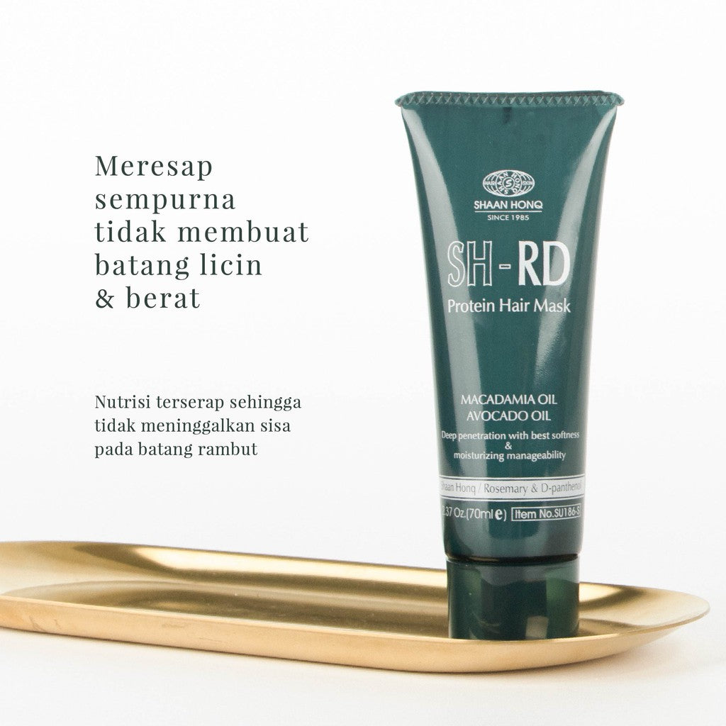 SHRD Protein Hair Mask with Keratin Avocado & Macadamia Oil | Perawatan Rambut Rontok Kering Rusak