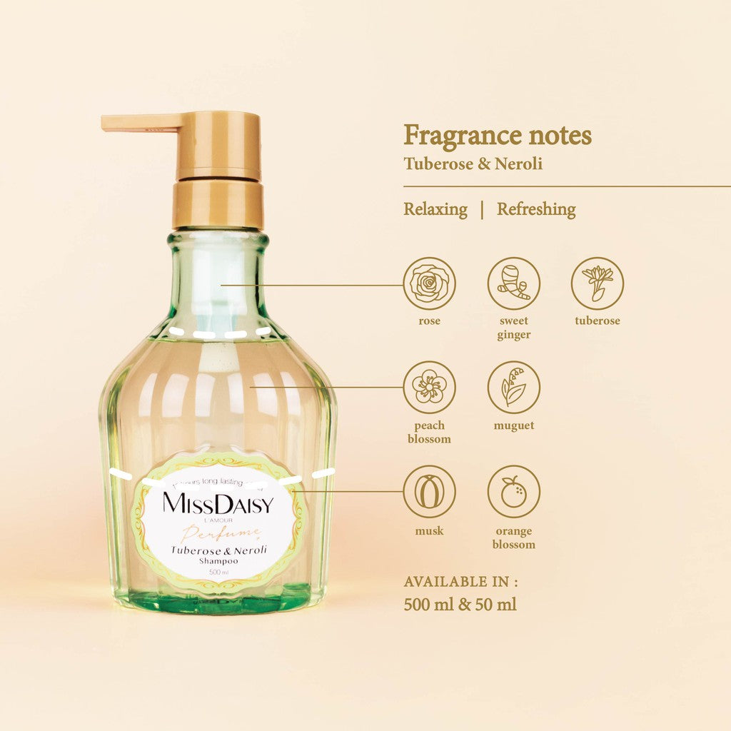 MISS DAISY | Anti Rontok Anti Lepek Wangi Tahan Lama 12 Jam | French Perfume Shampoo