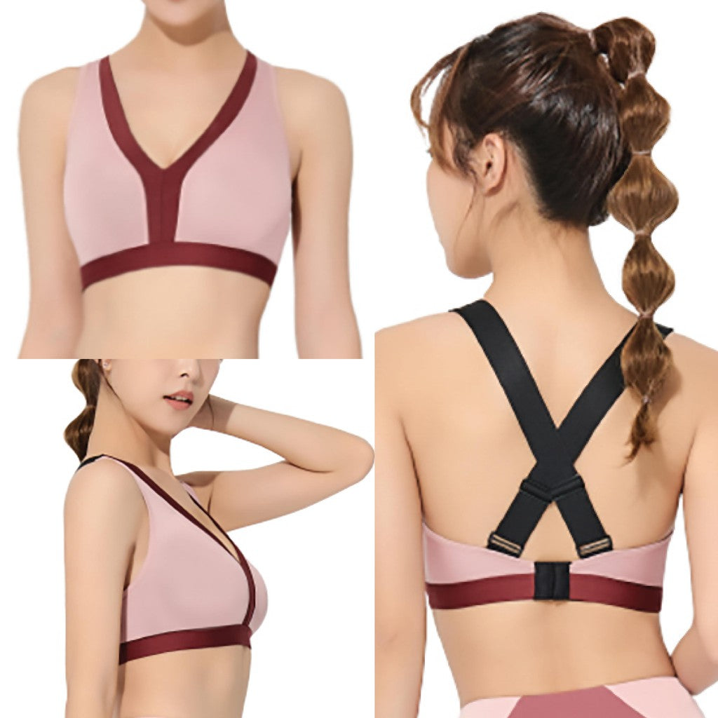 MOLLIFIX| V-Front - Anti Guncang- Fix Pad Sporty Bra - Medium Intensity