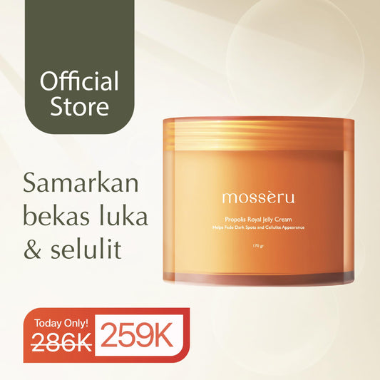 [NEW LAUNCH] Mossèru - Royal Jelly Body Cream - Body Butter 170gr | Pelembap Badan | Anti Aging | Body Serum | Body Lotion | Brightening Lotion | Hand Body | Body Care