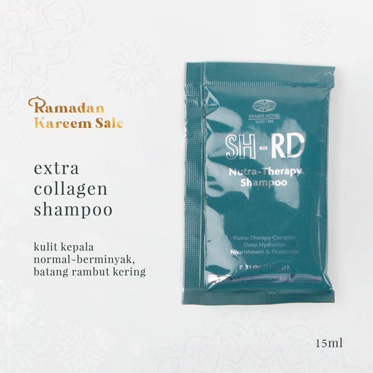 SHRD Nutra Therapy Collagen Shampoo 15ml x 1 | Anti Rontok & Ketombe | Perawatan Rambut Kering,