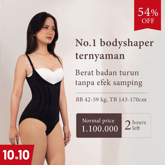 CHESS Bodyshaper / S - NUDE | AUTO LANGSING / Shapewear (Tanpa Tulang) / Anti Pengap Gatal Ruam