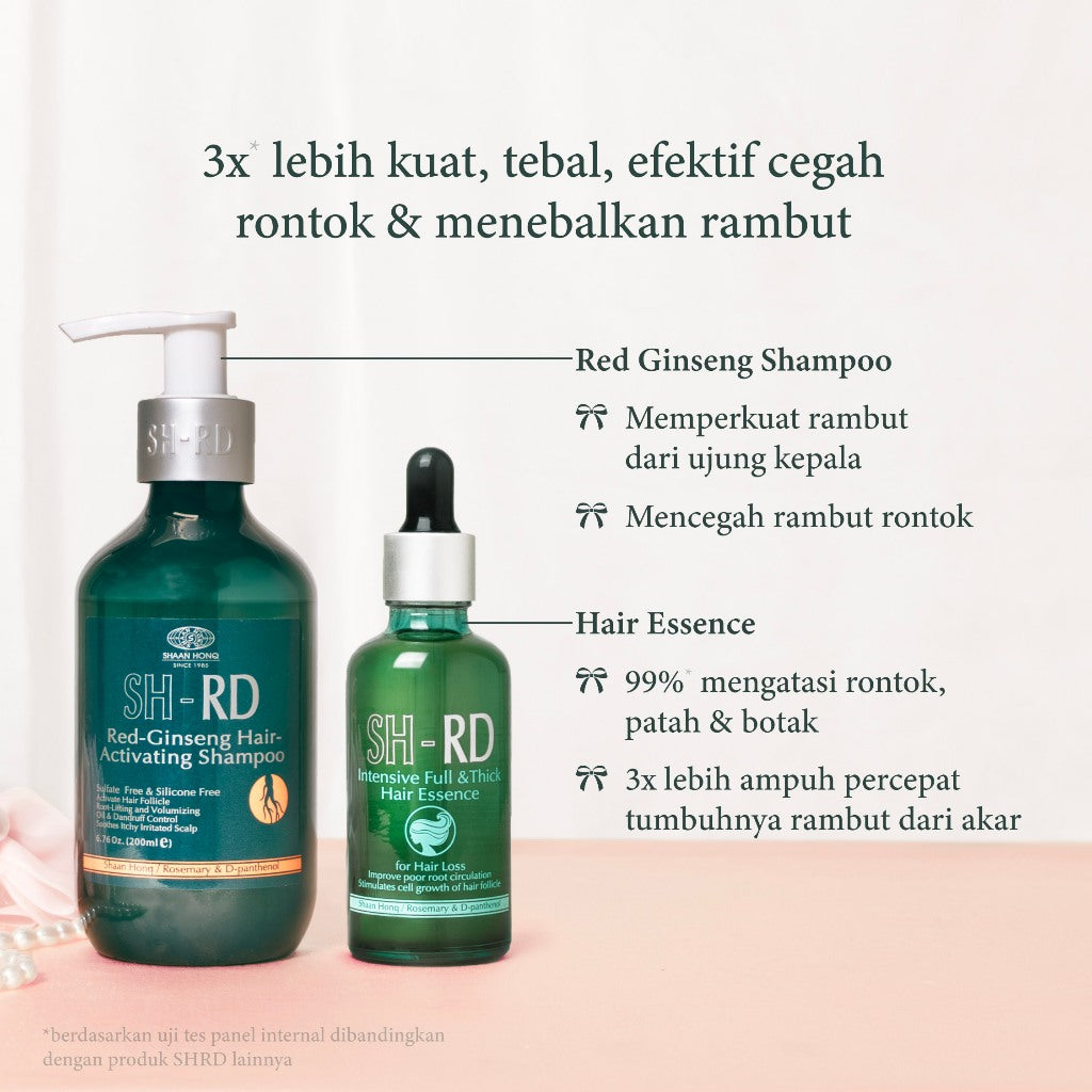 SH-RD Essence Intensif Penumbuh Rambut 50ml | Hair Essence | Penumbuh Rambut | Hair Fall | Rambut rontok | Rambut tipis | Kebotakan | Sensitive Scalp | Volumizing & Anti Lepek | Haircare