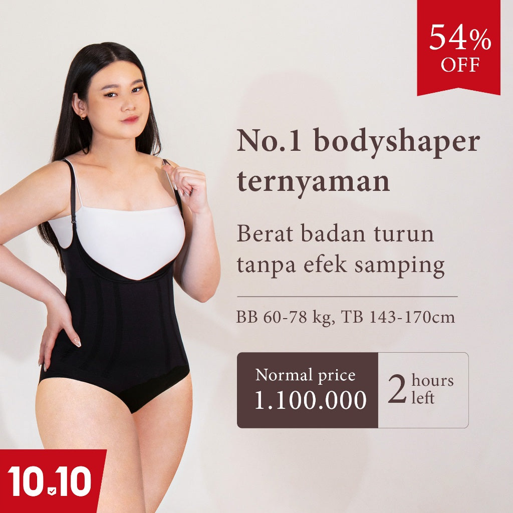 CHESS Bodyshaper / M - NUDE | AUTO LANGSING / Shapewear (Tanpa Tulang) / Anti Pengap Gatal Ruam