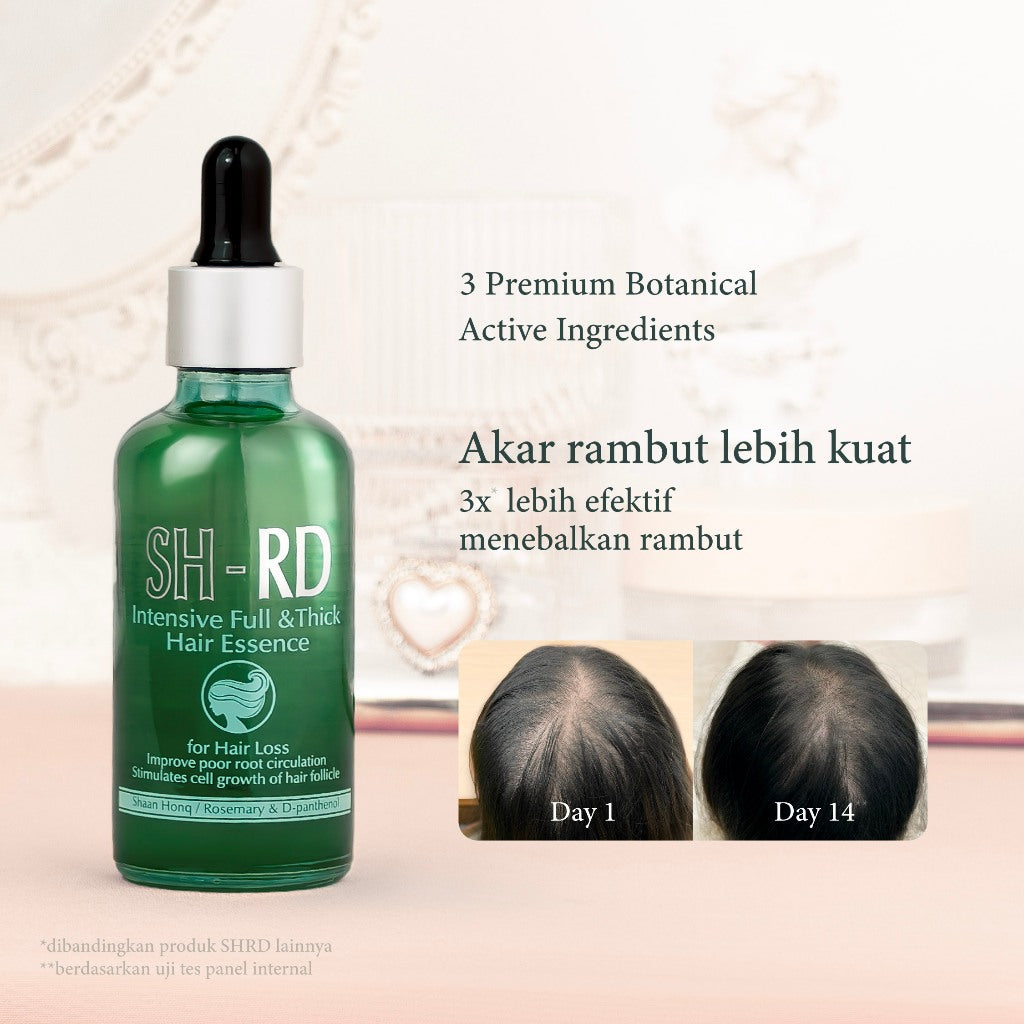SH-RD Essence Intensif Penumbuh Rambut 50ml | Hair Essence | Penumbuh Rambut | Hair Fall | Rambut rontok | Rambut tipis | Kebotakan | Sensitive Scalp | Volumizing & Anti Lepek | Haircare