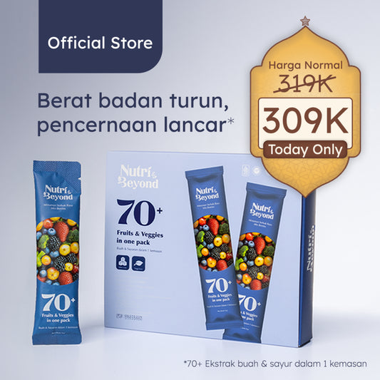 Nutri & Beyond Fiber Drink dengan Buah dan Sayur Rasa Mixberry (1 Box isi 4pcs)