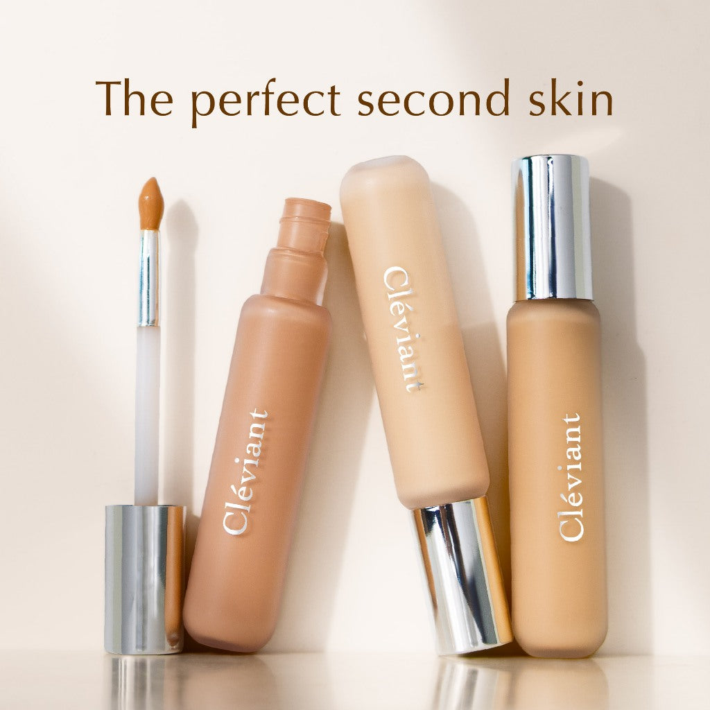 CLEVIANT - NEW Concealer - Panthenol All Day Cover Concealer | Medium-to-High Coverage | Tekstur Ringan | Melembapkan | Tidak dempul | Tidak geser | Creamy | Make Up