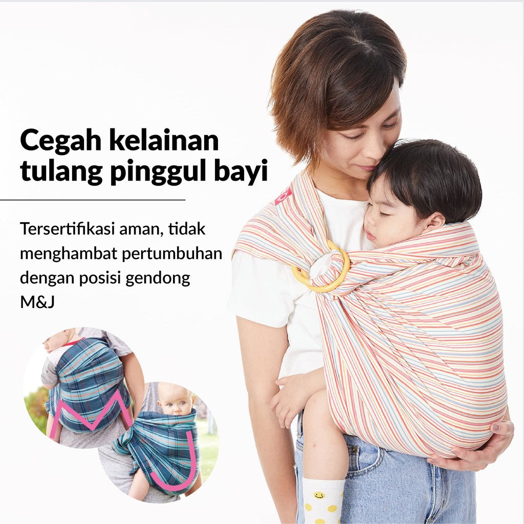 Mamaway / Gendongan Bayi ANTI PEGAL / Tahan 75 Kg, Utk 0-10 Thn / Baby Ring Sling