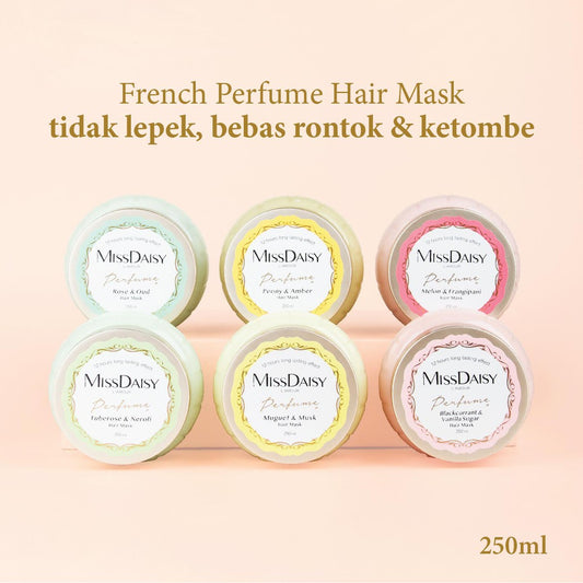 [BEST SELLER] MISS DAISY | Rambut Halus Anti Lepek | Wangi Tahan Lama | French Perfume Hair Mask