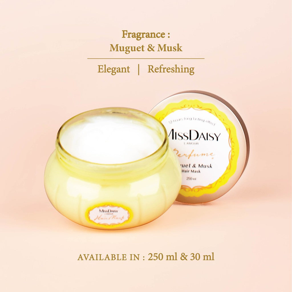 [BEST SELLER] MISS DAISY | Rambut Halus Anti Lepek | Wangi Tahan Lama | French Perfume Hair Mask