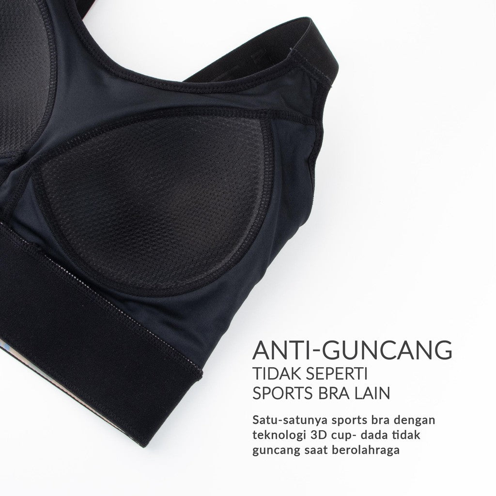 Mollifix | Uphold Adjustable Strap - 2X Lebih Menyangga Dada-Fix Pad Sporty Bra - Medium Intensity