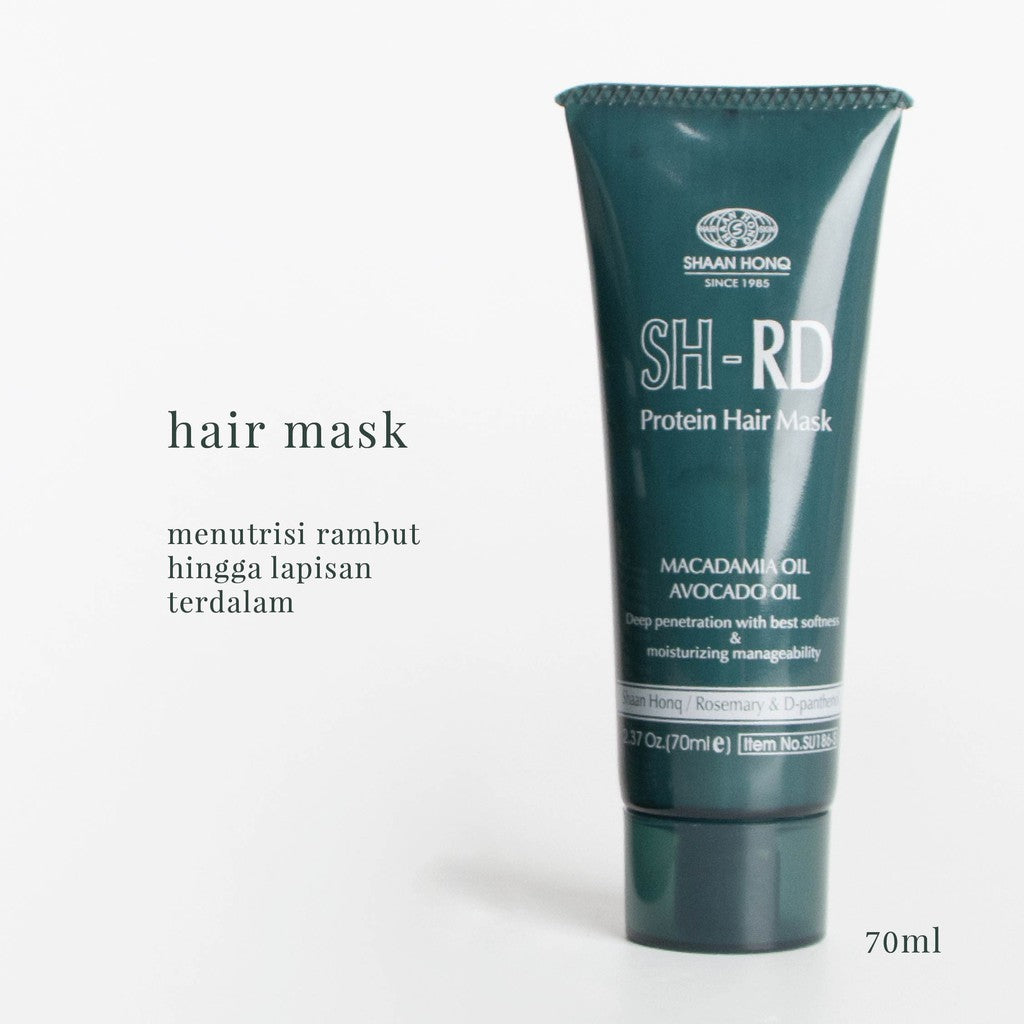 SHRD Protein Hair Mask with Keratin Avocado & Macadamia Oil | Perawatan Rambut Rontok Kering Rusak
