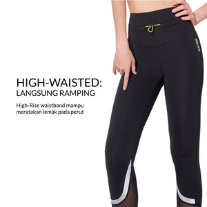 Mollifix | Water & Land Quick Dry Leggings | Super Elastis | Anti Robek | Tahan Gesekan | High Waist Legging