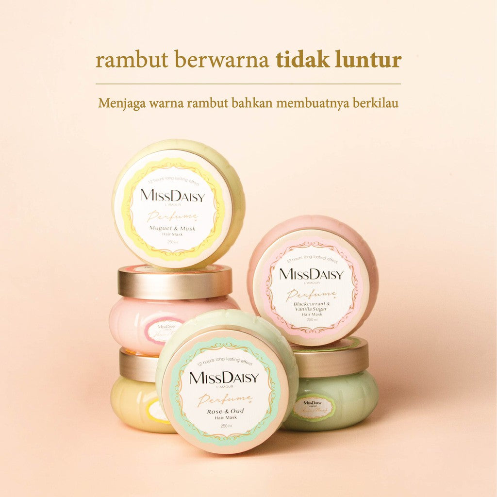 [BEST SELLER] MISS DAISY | Rambut Halus Anti Lepek | Wangi Tahan Lama | French Perfume Hair Mask