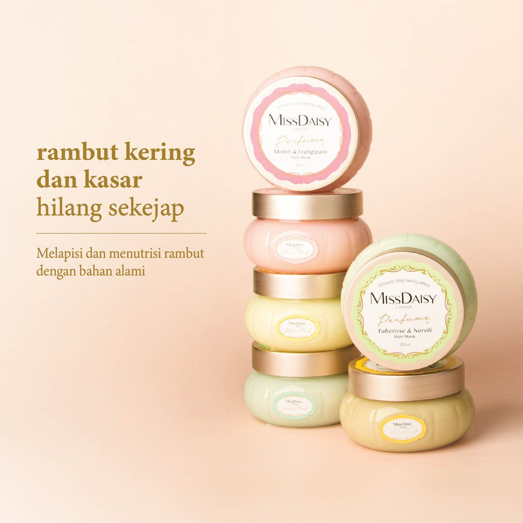 [BEST SELLER] MISS DAISY | Rambut Halus Anti Lepek | Wangi Tahan Lama | French Perfume Hair Mask