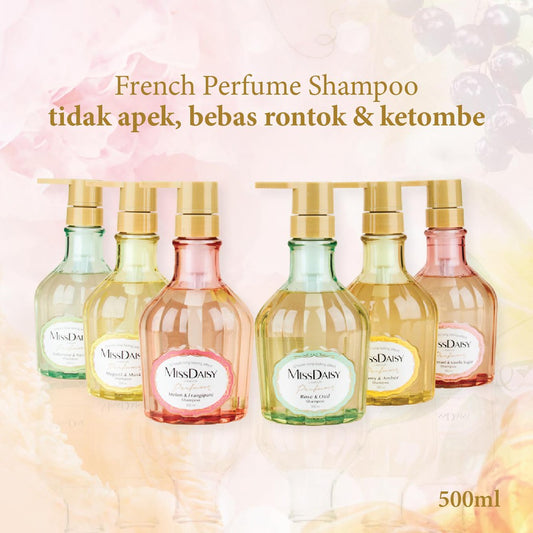 MISS DAISY | Anti Rontok Anti Lepek Wangi Tahan Lama 12 Jam | French Perfume Shampoo