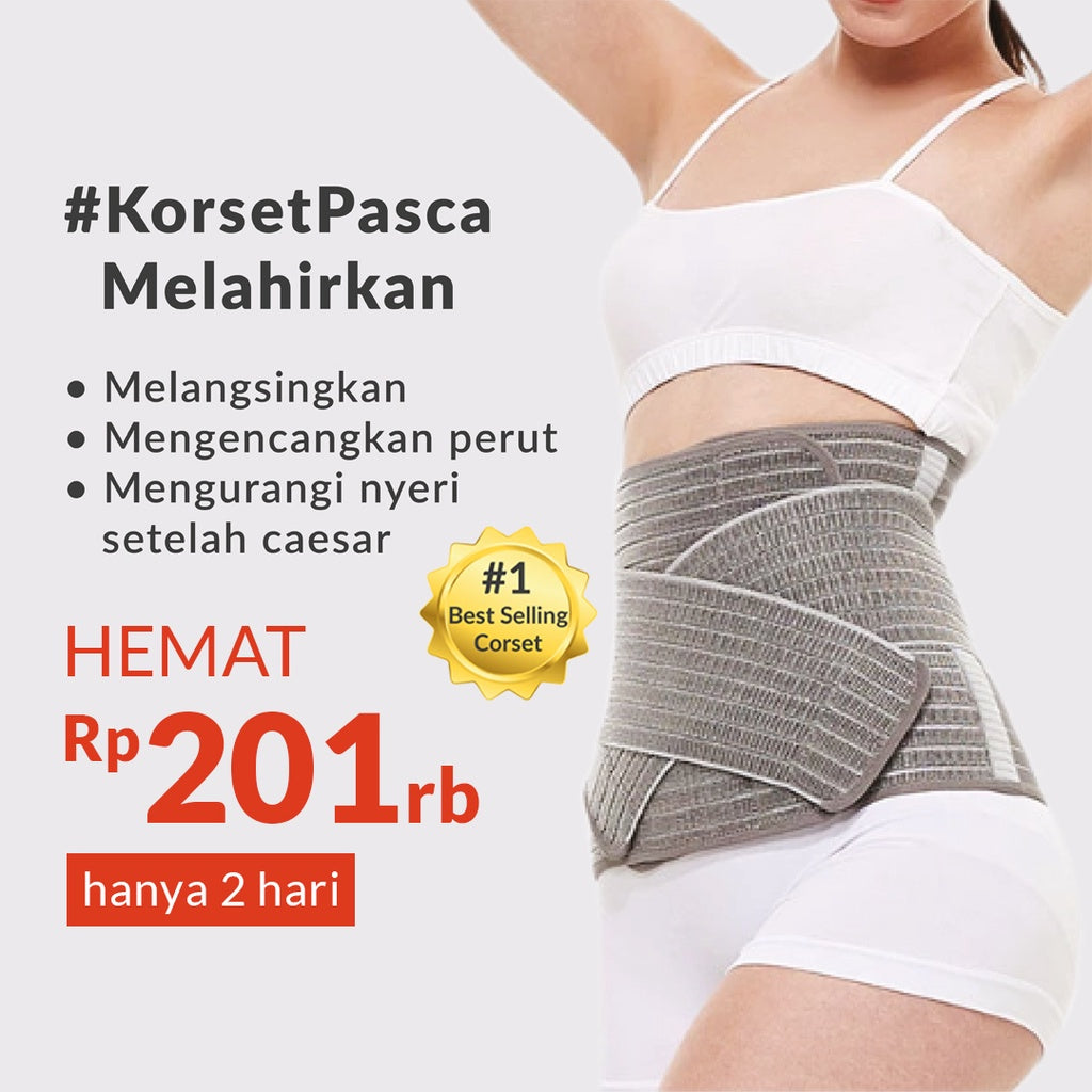 Mamaway / FAST SLIM Antibakteri & Aman untuk Caesar / Korset Pelangsing Pasca Melahirkan Nano Bamboo