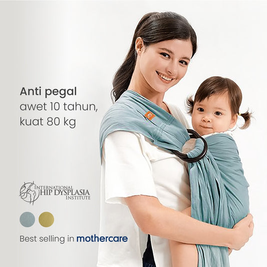 Mamaway / Gendongan Bayi ANTI PEGAL / Tahan 75 Kg, Utk 0-10 Thn / Baby Ring Sling